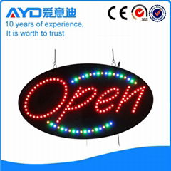 Factory direct price indoor use flash led open sign