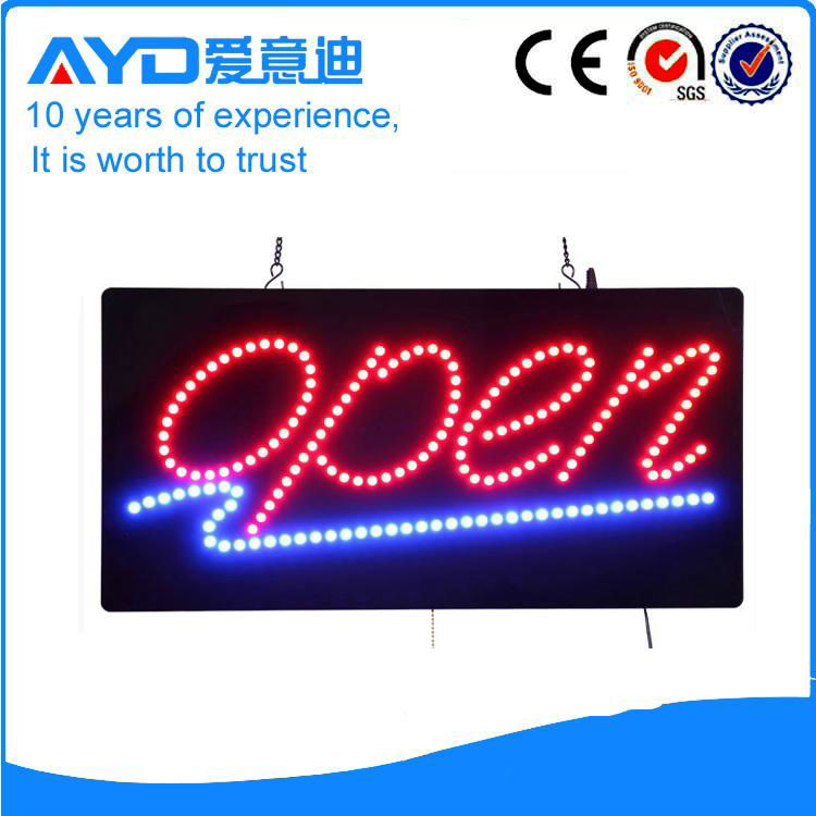 Factory direct price indoor use flash led open sign 2