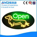 Factory direct price indoor use flash led open sign 3