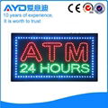 Indoor advertising ATM led open board  led window sign
