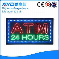 Indoor advertising ATM led open board 