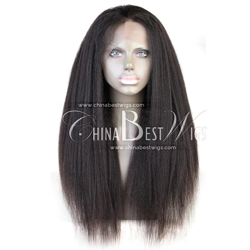kinky straight virgin hair 360 wig 2