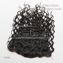 loose curl swiss lace frontal