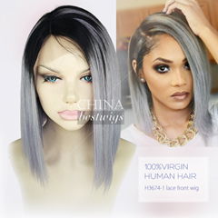 grey bob wigs