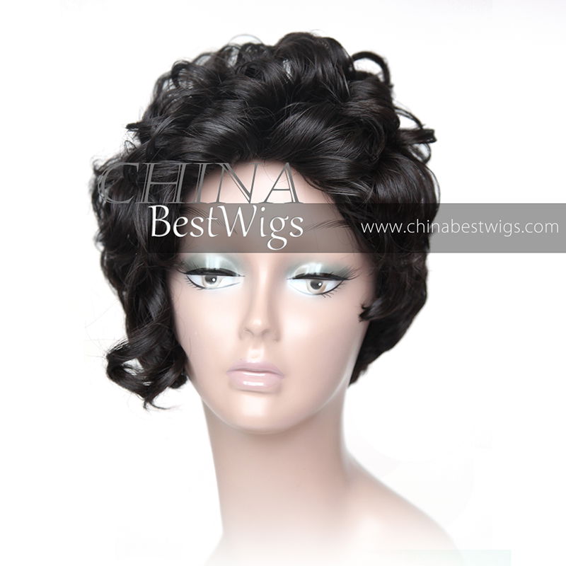 virgin hair all machine made wig 3