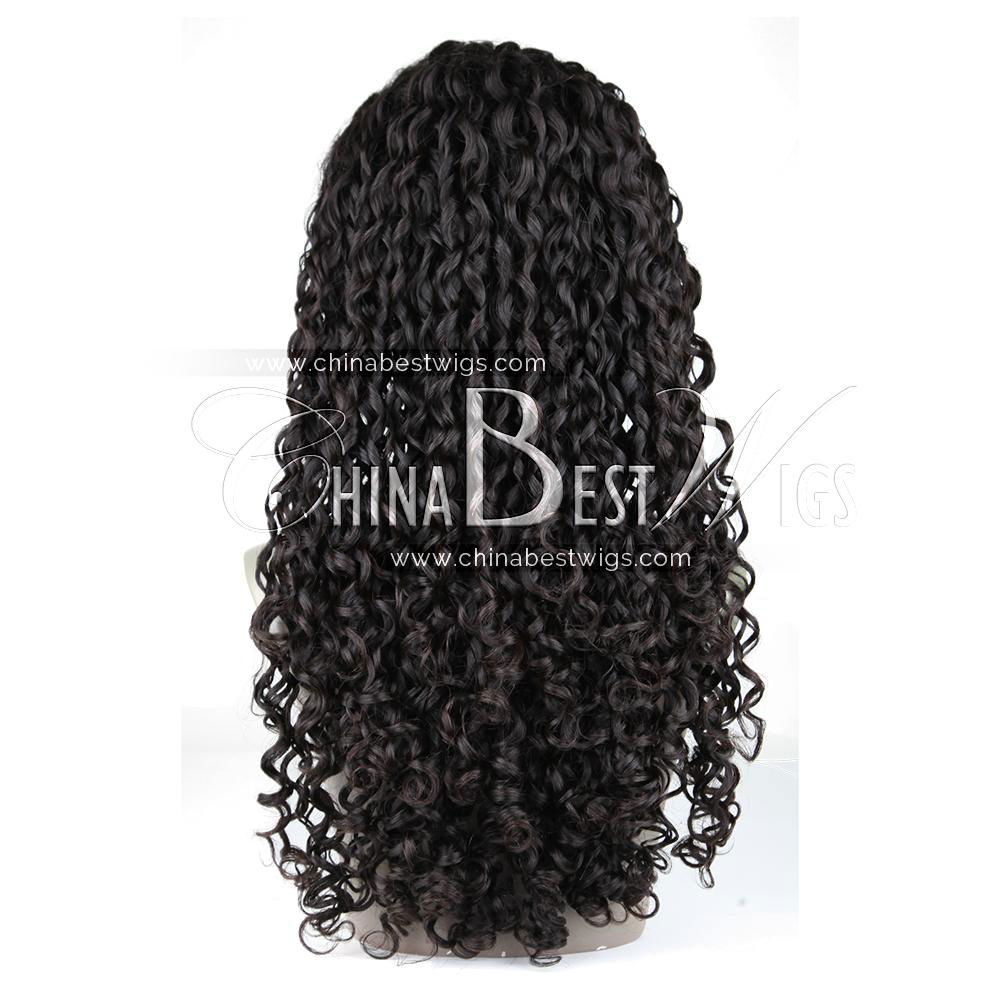 virgin brazilian hair curly wig 2