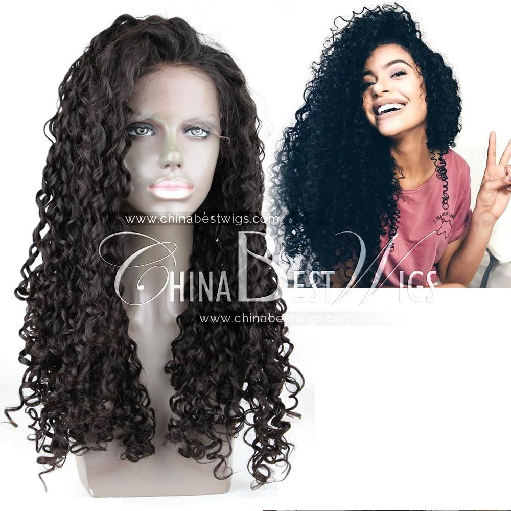 virgin brazilian hair curly wig 3