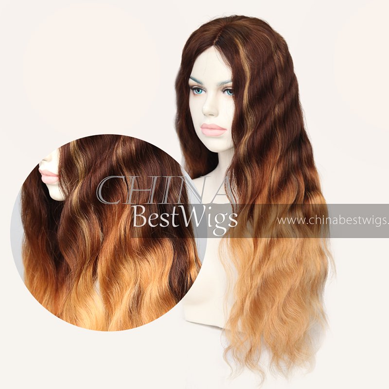 ombre long hair wig 2
