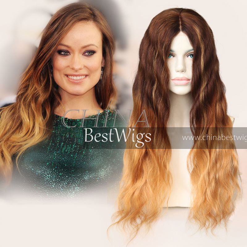 ombre long hair wig 3