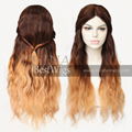 ombre long hair wig 5