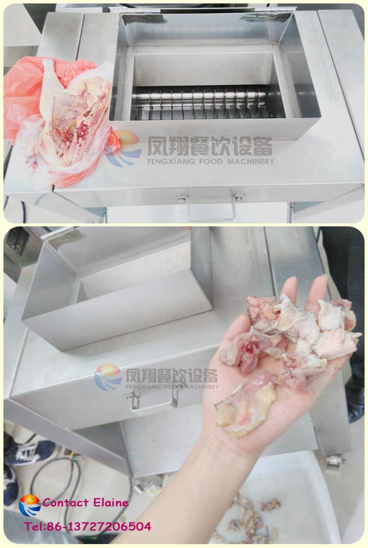 Commercial Chicken Fish Meat Bone Cube Cutting Cutter Slicer Slicing Machine 4