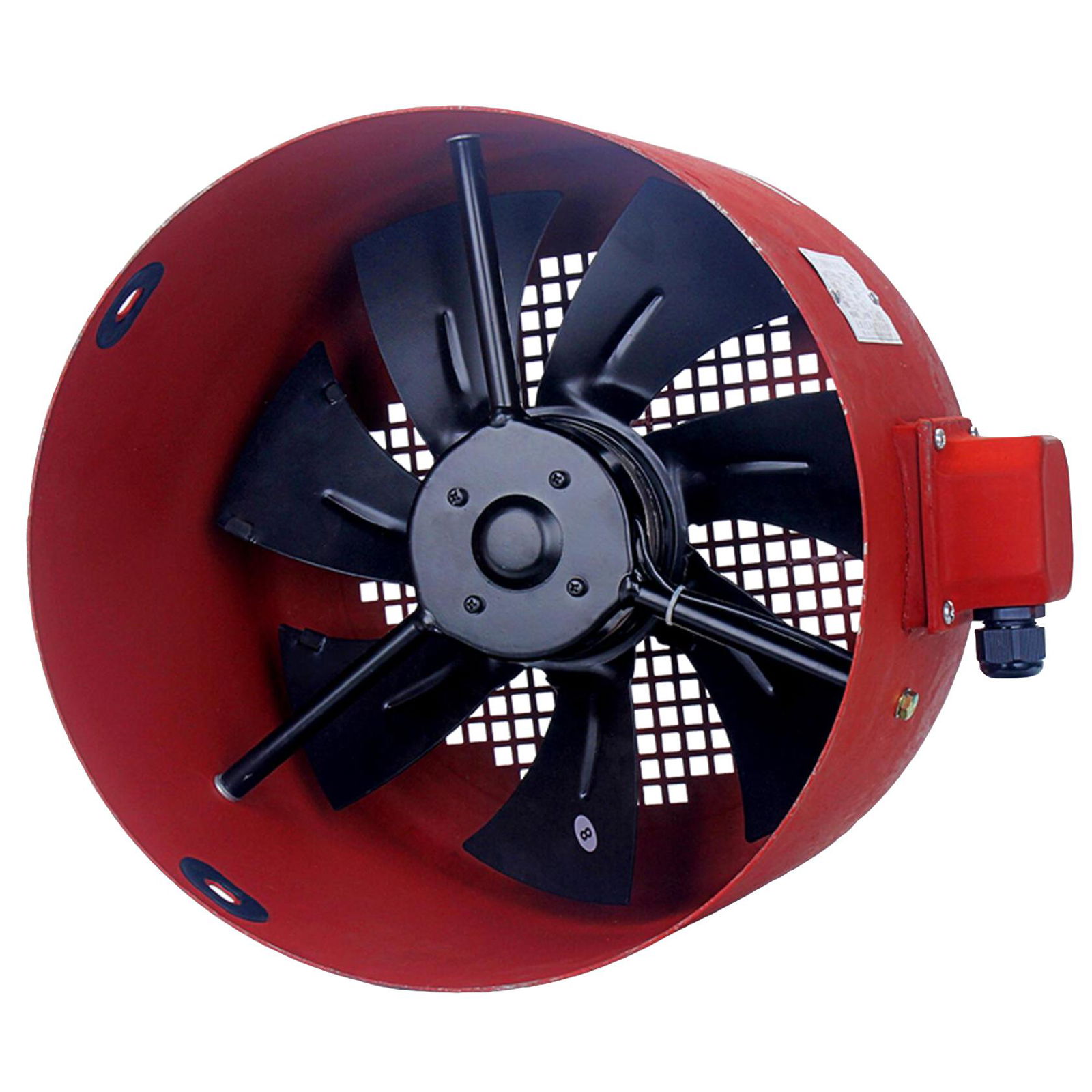 Dia200mm External Rotor Axial Fan with Metal Shell and Blades 