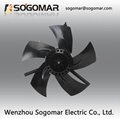Dia200mm External Rotor Axial Fan with Metal Shell and Blades 