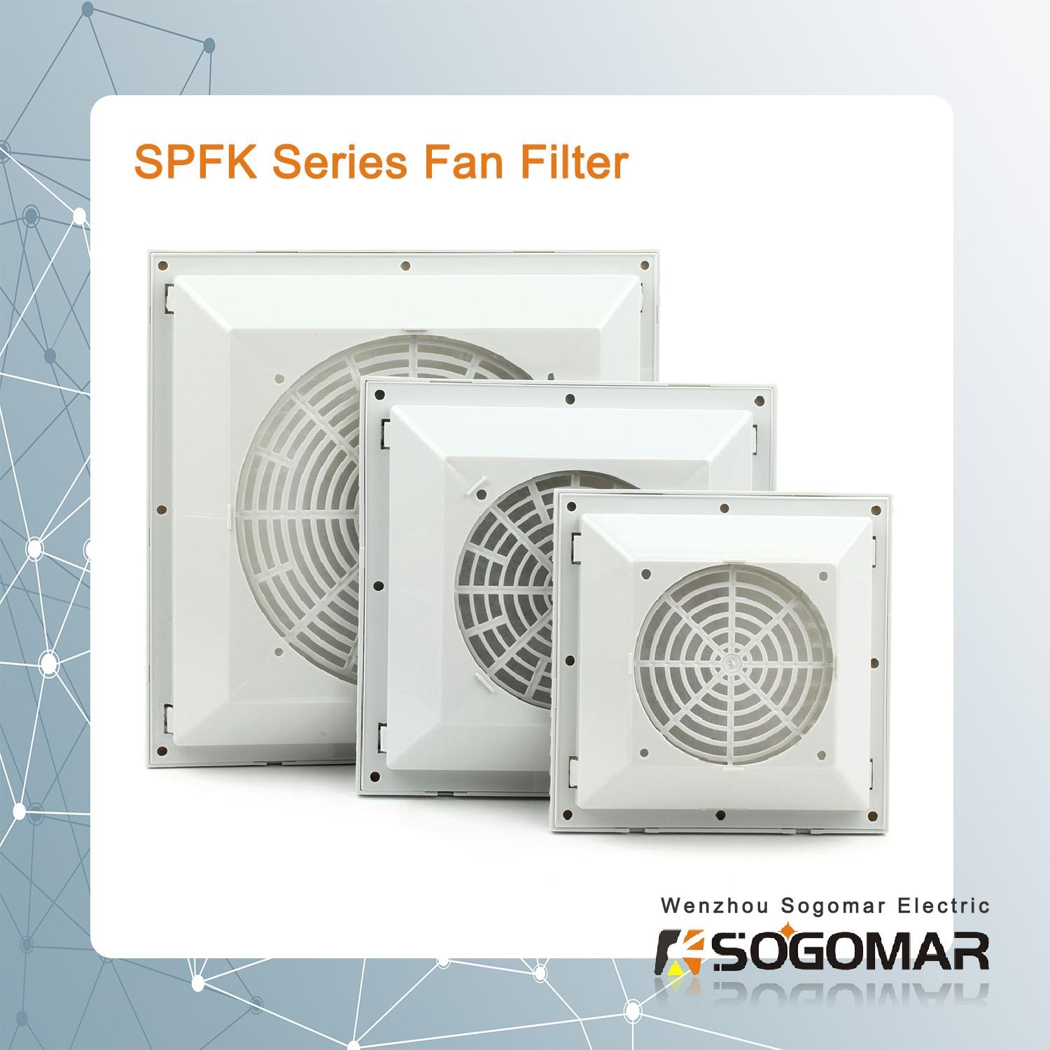 Ventilation Fan Filter color RAL7035 for 120x120mm fan 5