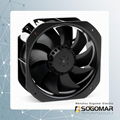 225x225x80mm Axial fan metal blades 220VAC