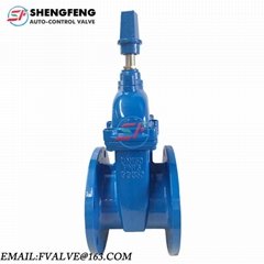 DIN F4 resilient seated gate valve