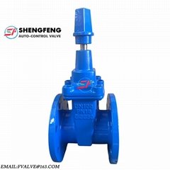 DIN 3202 F4 resilient seat gate valve DN100 PN16