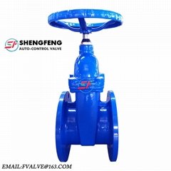 DN150 F4 DIN non-rising stem resilient seat Water gate valve