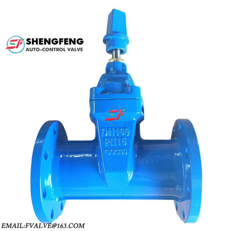 DIN3352 Resilient Seated Non-Ring Stem Ductile Iron Gate Valve F5