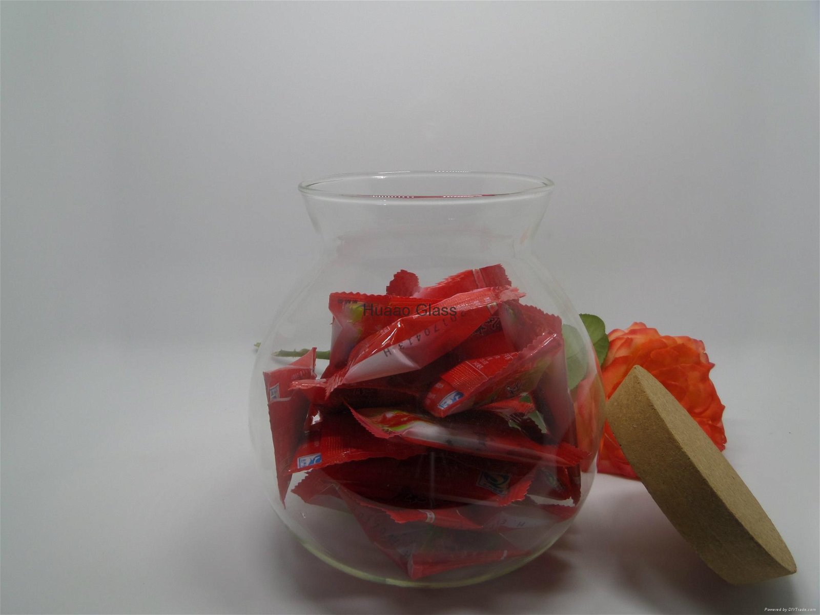 Cangzhou Borosilicate handmade sugar bowl/50ml Heat-resisting glass jars   4