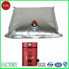 bag in box aluminum aseptic plastic bags juice/wine