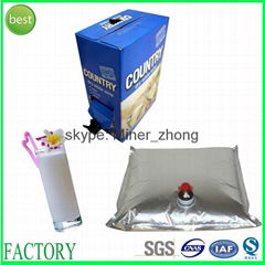 Wine Juice Bag In Box Aluminum Foil Spout Wine Packaging 3L 5L 10L 20L