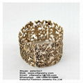 Antique gold color casting alloy elastic bracelet pulsera 1