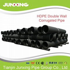 Good Quality Large Diameter Colored HDPE double wall corrugated plastic cable pi