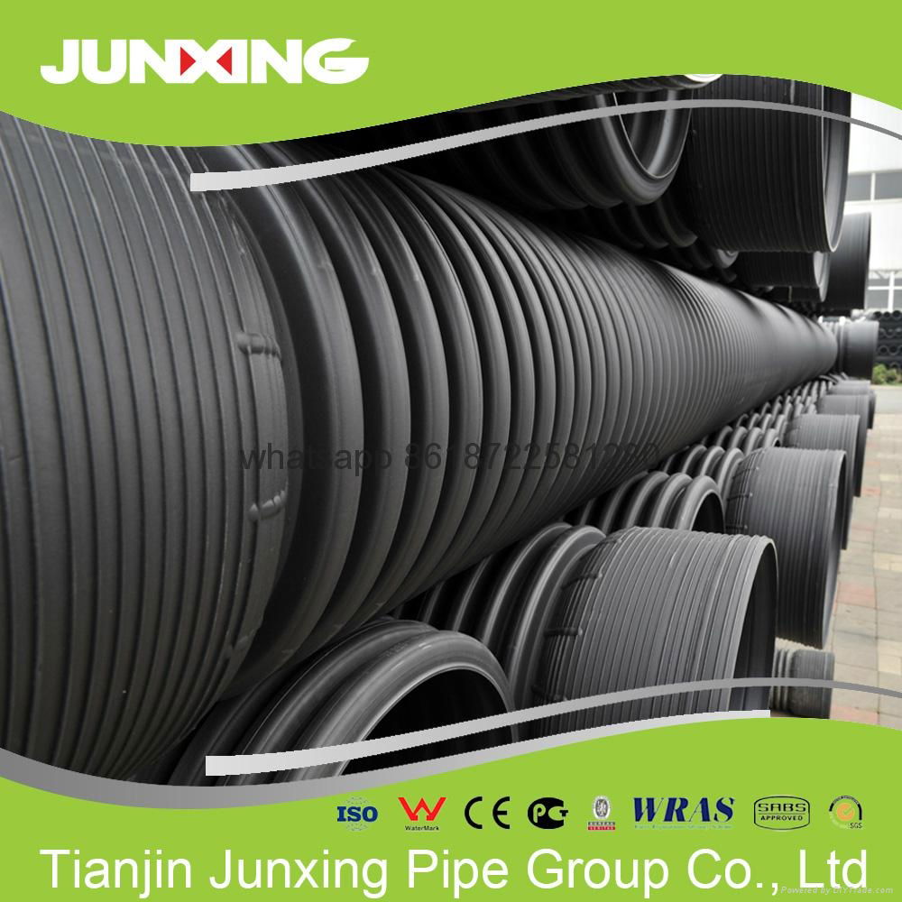 Good Quality Large Diameter Colored HDPE double wall corrugated plastic cable pi 4