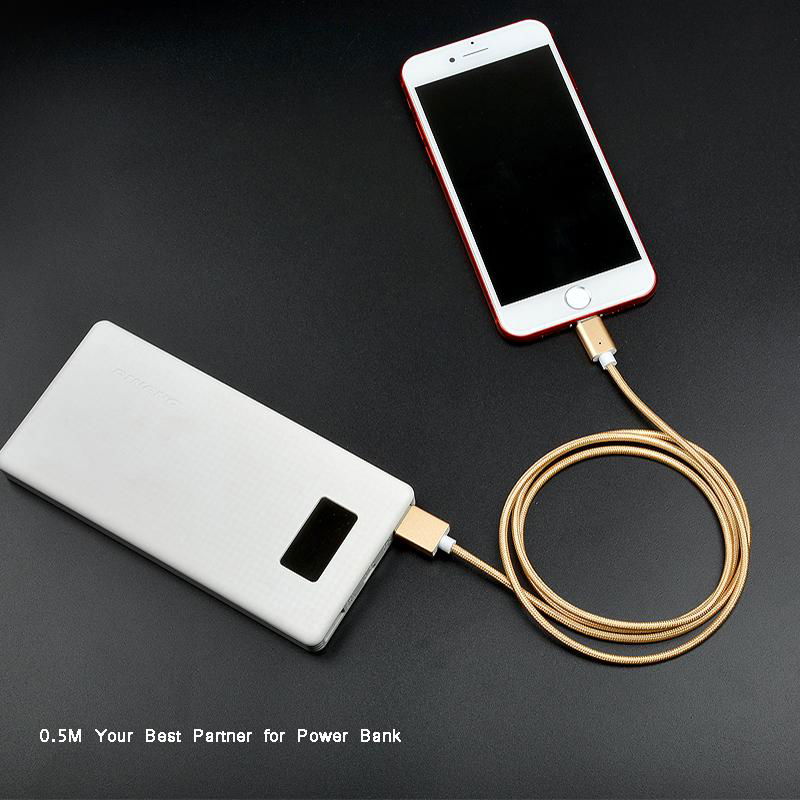 Best selling Fast colorful micro braided usb cable magnetic charger 2