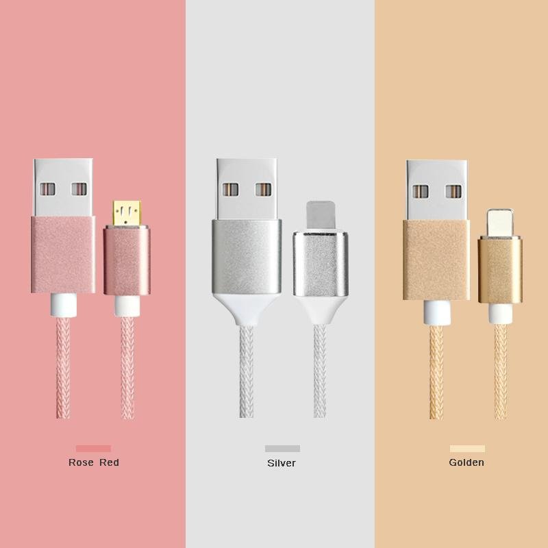 Best selling Fast colorful micro braided usb cable magnetic charger 3