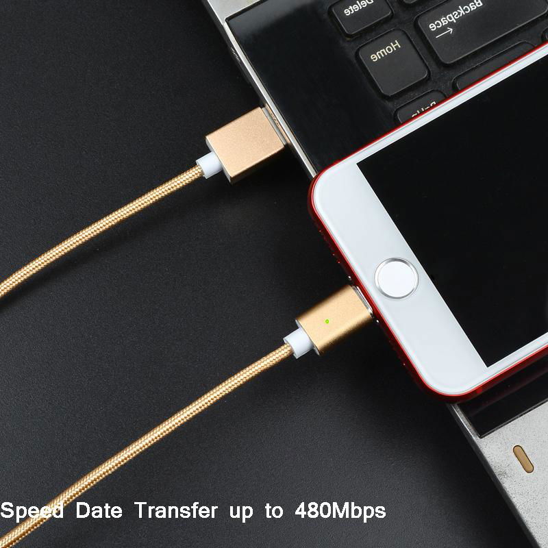 Wholesale Mobile Cable 2.4A Quick Charger Phone Charger Cable magnet usb cable f 3