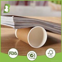 Disposable hot drinking 600ml double wall paper cup custom print