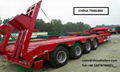 lowbed flatbed semi trailer cheap price hot sale for project cargo 1