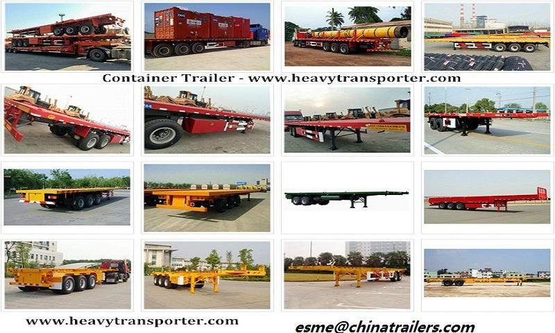China Trailers 30ft Container Trailer for sale with cheap price and high quality 4