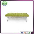 Eco-Friendly Morden Bed Side Furniture Clear Acrylic Bed end Bench with Acrylic  1