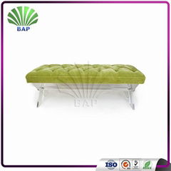 Eco-Friendly Morden Bed Side Furniture Clear Acrylic Bed end Bench with Acrylic 