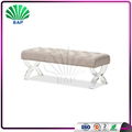 Eco-Friendly Morden Bed Side Furniture Clear Acrylic Bed end Bench with Acrylic  2