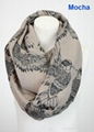 Beautiful Animal Print Cable Infinity Loop Scarf China Supplier 3