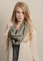Soft Solid Color Cable Circle Infinity Loop Scarf Wholesale 4