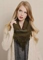 Plain Color Winter Fringed Infinity Circle Loop Scarf Wrap Manufacturer 4