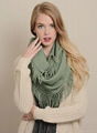 Plain Color Winter Fringed Infinity Circle Loop Scarf Wrap Manufacturer 1