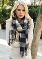 Soft Winter Plaid Checked Pashmina Scarf Shawl Wraps Manufacturer 2