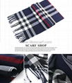 Soft Classic Cashmere Feel Plaid Checked Men Scarf Wrap Supplier 3