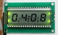 18 mm digits height Mono reflective lcd display with blue backlight 2