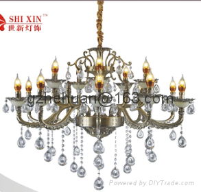 68613 series.Crystal Candle Chandelier(zinc alloy)