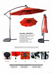 Catilever Solar light umbrella