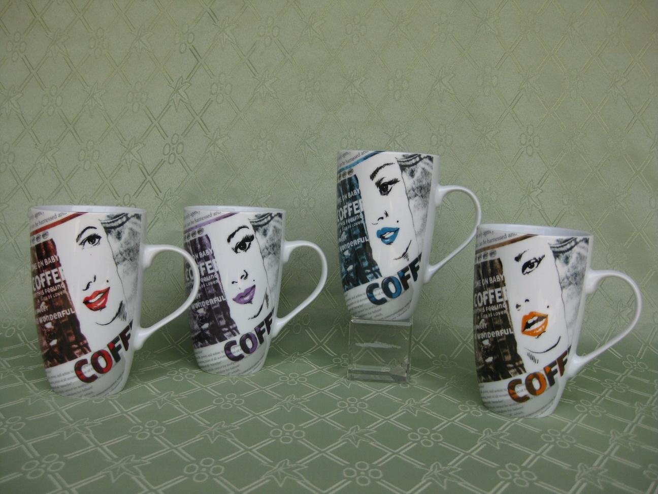 Different Lipstick Ceramic Coffee Mug 3