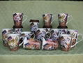 Painted Castle Ceramic Mugs 4