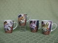 Painted Castle Ceramic Mugs